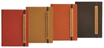 Red Recycled Leather Journal